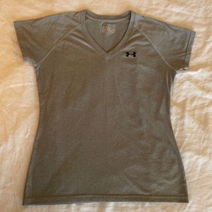 Under Armour Heat Gear Short-Sleeve Tee Light Gray